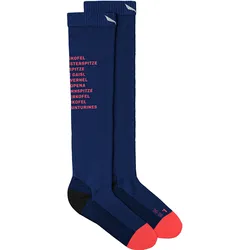 Salewa, Damen, Sportsocken, Ortles Dolomites Merino Kniestrümpfe Da (39 - 41), Blau