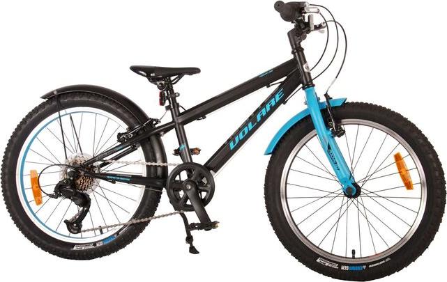 Volare Rocky Kinderfahrrad - 20 Zoll - Blau Schwarz - 85 % montiert - 6 Gänge - Prime Collection