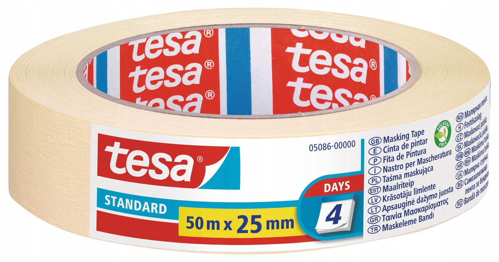 tesa Maskeertape Crêpe 25 mm x 50 m
