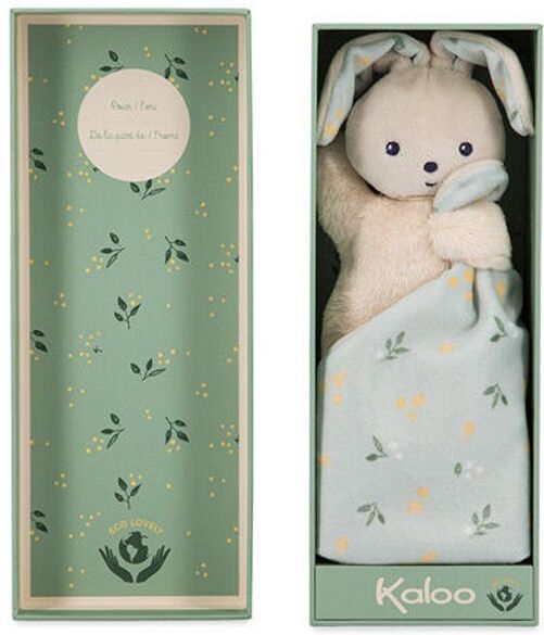 Carré douceur : Doudou lapin Bouquet d'agrumes 17 cm - Kaloo