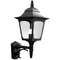 Elstead Lighting Chapel Außenwandleuchte E27 Schwarz IP44