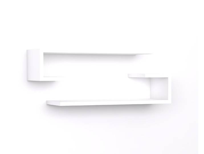 Étagère murale en bois Eldo - 60 x 19 x 15 cm - Blanc