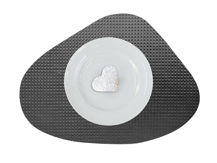Platzset APELT Glam , braun, B:36cm L:45cm, Obermaterial: 75% Baumwolle, 25% Polyester, Platzsets, Platzset, oval