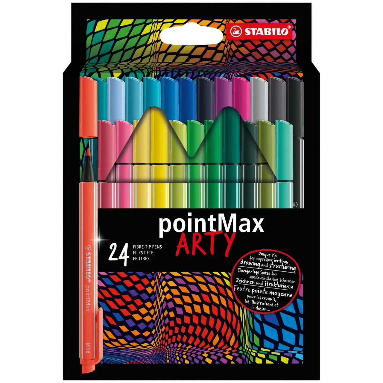 STABILO pointMax ARTY Filzstifte farbsortiert, 24 St.