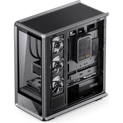 Jonsbo D401 PC-Gehäuse, Midi Tower, ATX, Tempered Glass - schwarz (ATX, mATX, Mini-ITX), PC Gehäuse, Schwarz