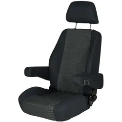 Sportscraft Sitz S8.1Fahrer- und Beifahrersitz mit Lordosenstütze Ara schwarz