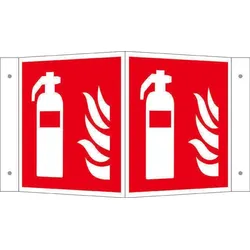 SafetyMarking® Brandschutzschild Feuerlöscher 26 cm x 15 cm
