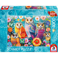 Eulen und Blumen, Puzzle 1000 Teile