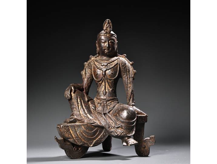Statue de Guanyin élégante – Art en Relief exquis, pièce décorative en cuivre pur pour table de salon – Article de collectionneur