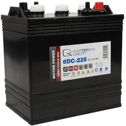 Q-Batteries 6DC-225 | 6V 225Ah Deep Cycle Traktionsbatterie