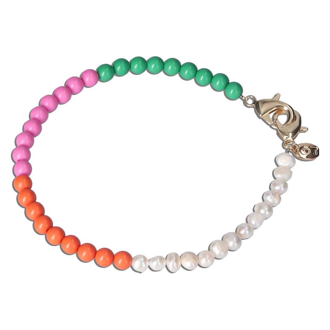 Casetastic Wrist band Beads and Pearls - Green/Pink/Orange(30cm) (CT-127918)