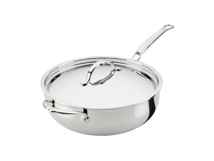 Hestan Hestan ProBond Luxe poêle polyvalente avec couvercle Acier inoxydable, poignée d’assistance