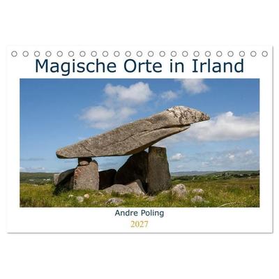 Magische Orte in Irland (Tischkalender 2027 DIN A5 quer), CALVENDO Monatskalender