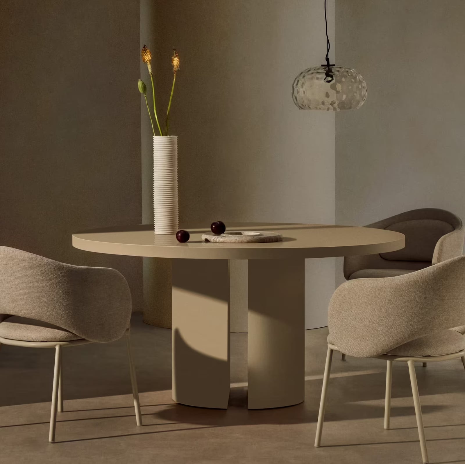 Kave Home Nealy Ronde Eettafel - Wit - 150 cm