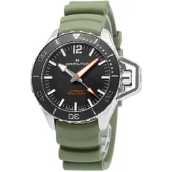 Hamilton Men's H77825331 Khaki Navy Frogman Auto