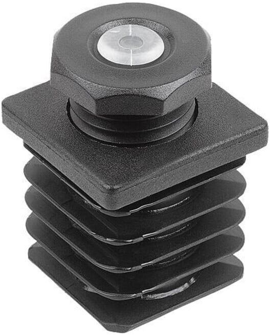 KIPP Butée de réglage Forme B carrée 30 × 29 Polyamide (K2034.30301520)
