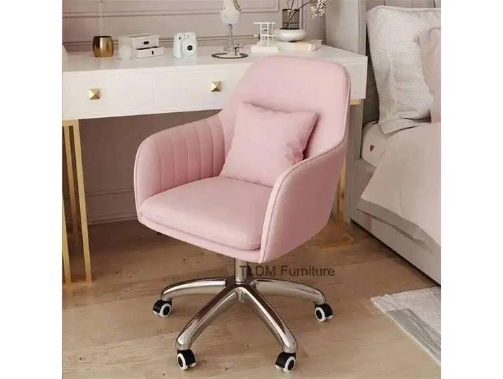 Chaises meubles modernes pour bureau rose bureau confortable dos ascenseur chaise d'ordinateur pivotante maison chambre loisirs chaise de jeu K