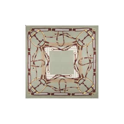 Modetuch CODELLO "Codello Tuch", Damen, grün, Obermaterial: 100% Seide silk., Modetücher, mit heraldischem Muster