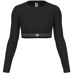 New Balance, Damen, Funktionsshirt, W AC Fitted Long Sleeve (M), Schwarz