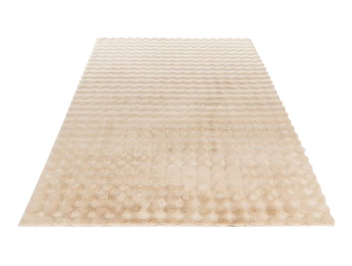 Teppich OBSESSION My Aspen 485 , beige, B:40cm H:28mm L:60cm, Polyester, Teppiche, Teppich, Uni Farben, besonders weich, Hoch-Tief Effekt, handgetuftet