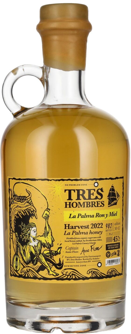 Tres Hombres La Palma Ron Y Miel Edition 61 2022 45% Vol. 0,7l