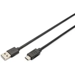 Digitus USB-C Anschlusskabel, USB-A - USB-C