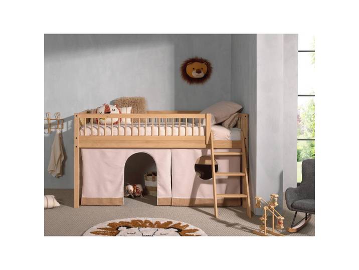 Hochbett Forrest Naturfarben 90x200cm