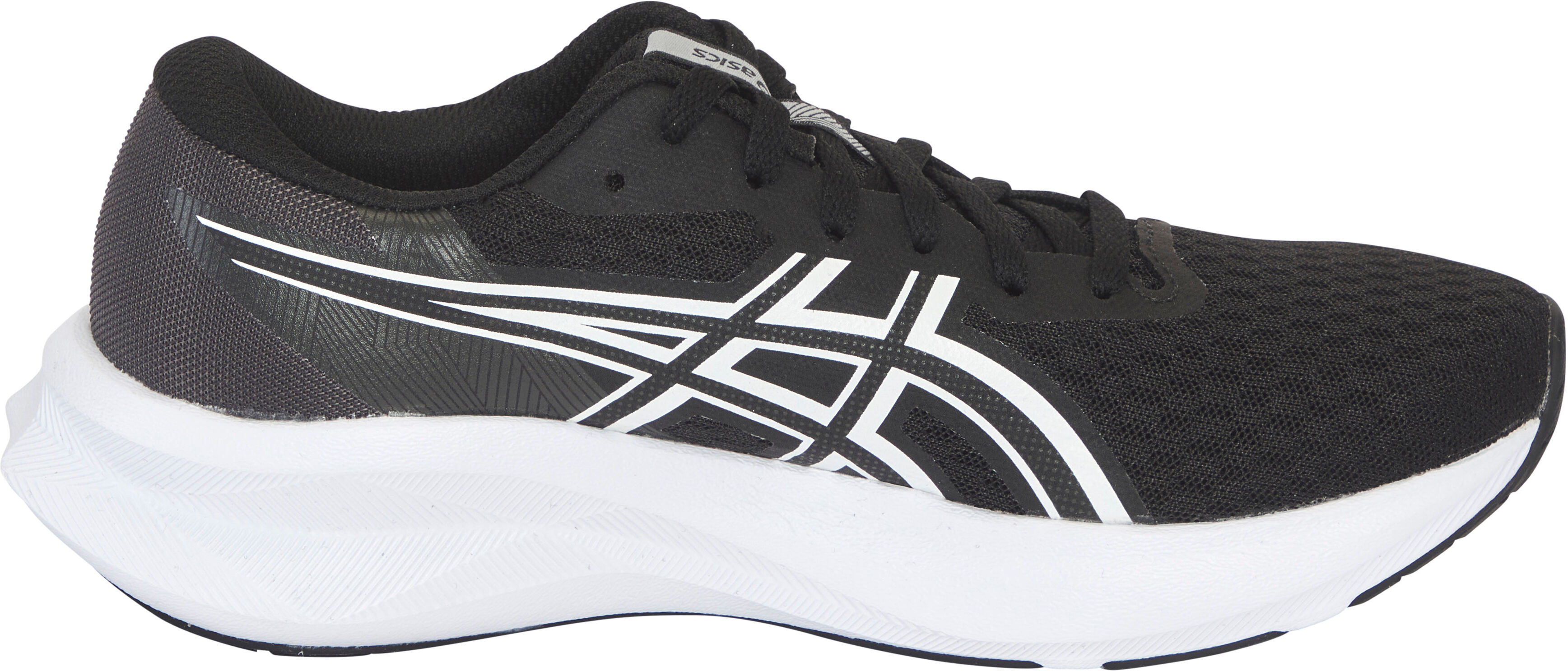 Laufschuh ASICS "PATRIOT 14", Damen, Gr. 39,5, schwarz (schwarz, gravel), Textil, Schuhe Laufschuh schwarz, gravel 39,5