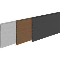 Zaunbretter Laboe XL 179 x 28 x 2 cm - WPC Lamellen, Beige - vielseitife Zaunlamellen - Sichtschutz Lamellen für Garten & Terrasse