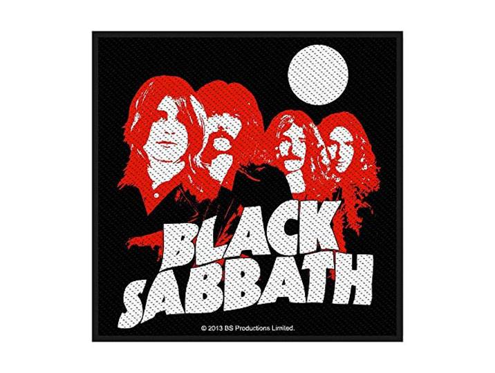 Black Sabbath Patch Red Portraits Zwart