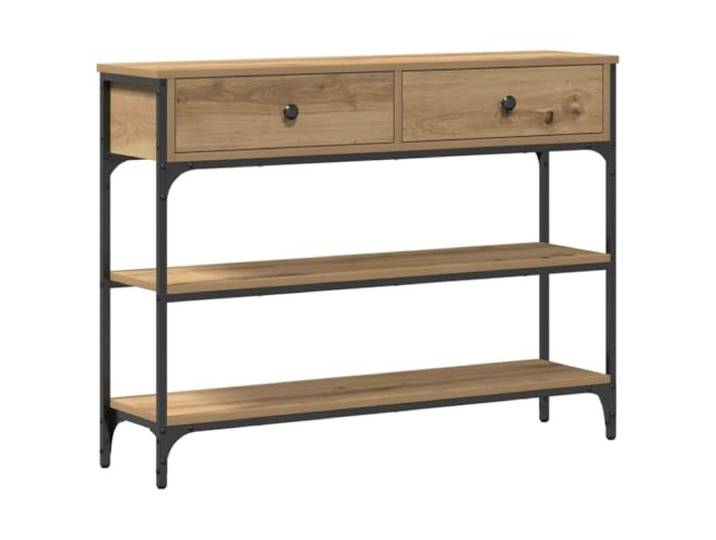 Heofavd Konsolentisch Artisan-Eiche 100x25x75 cm Flur Tisch Holzwerkstoff