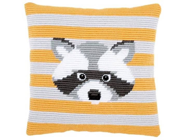 Vervaco spansteekverpakking schuine spansteek borduurverpakking Walter, katoen, meerkleurig, 40.0 x 40.0 x 0.3 cm