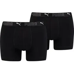PUMA Herren Unterhose SPORT COTTON BOXER 2P, Größe S in Schwarz Schwarz