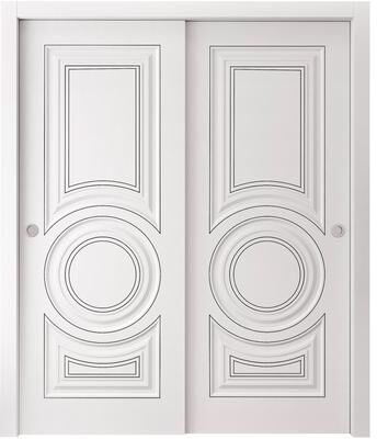 SartoDoors   Bedroom Door Interior Door   Solid Wood   Hardware Set   36x80, White Bathroom Door Pantry Door Closet Door