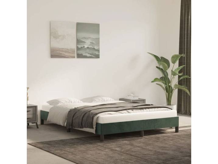 Lemon 2 personnes/ Cadre de lit - 2 Places - vert foncé 140x200 cm velours CCL33015331