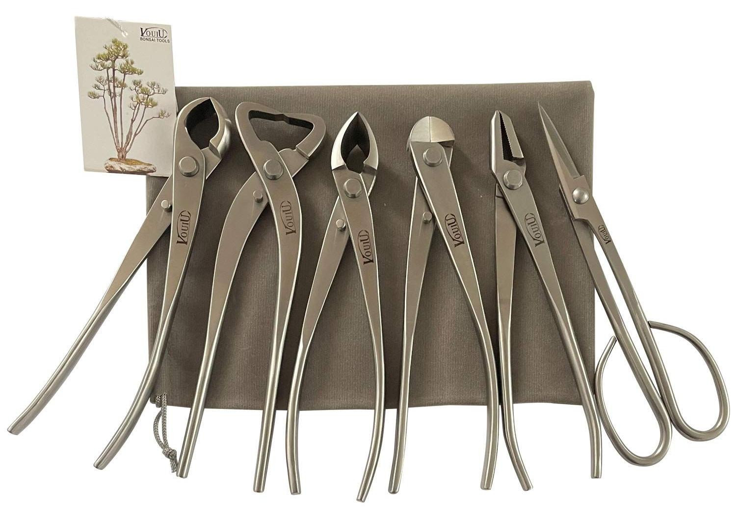 Solidchoice 6-delige Bonsai Gereedschap Set met Knob Cutter en meer