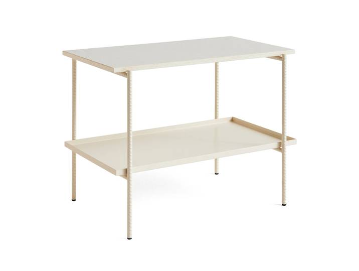 HAY Rebar Beistelltisch 75x44x55 cm Beige marble-alabaster