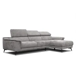 ECKSOFA FIERO 4-Sitzer, hellgrau