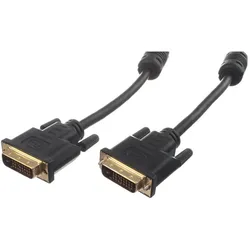 2x HDgear Dvi — Dvi (3 m), Videokabel, Schwarz