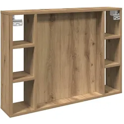 vidaXL, Spiegelschrank, Linlinen (15 x 76 x 55 cm)