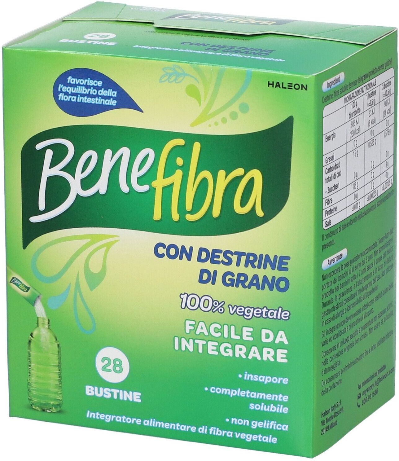 HALEON ITALY Srl Benefibra Polvere, 28 Bustine