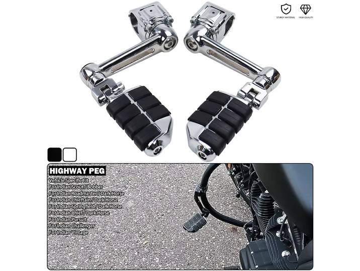 Kit de fixation de repose-pieds réglable pour Indian Scout Chief Chieftain Roadmaster Pursuit Challenger Vintage Springfield Dark Horse