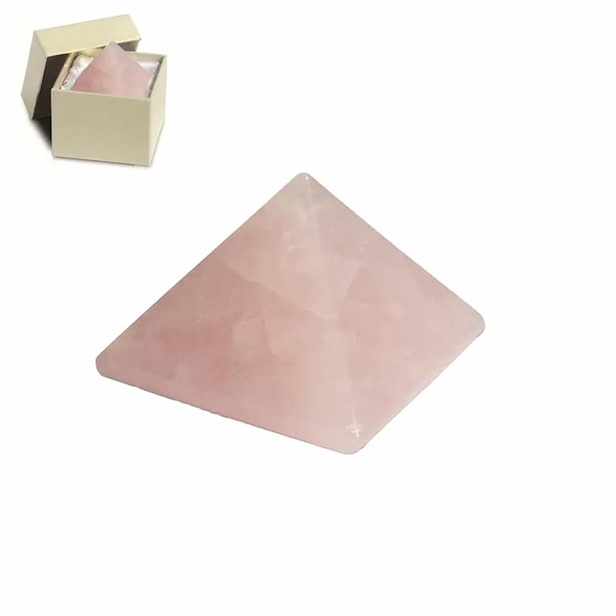 Berk Piramide Rozenkwarts 40 mm voor volwassenen