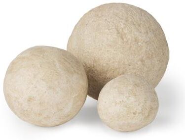 Mercana Sunita Beige Paper Mache Orbs (Set of 3)