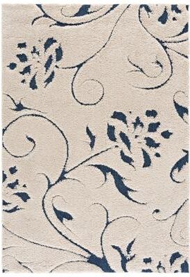 SAFAVIEH Florida Shag Nanny Floral Scroll 1.2-inch Thick Rug
