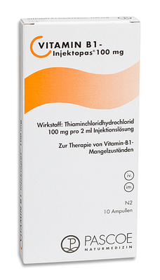 Pascoe pharmazeutische Präparate GmbH VITAMIN B1 INJEKTOPAS 100 mg Injektionslösung 10X2 ml 03262456