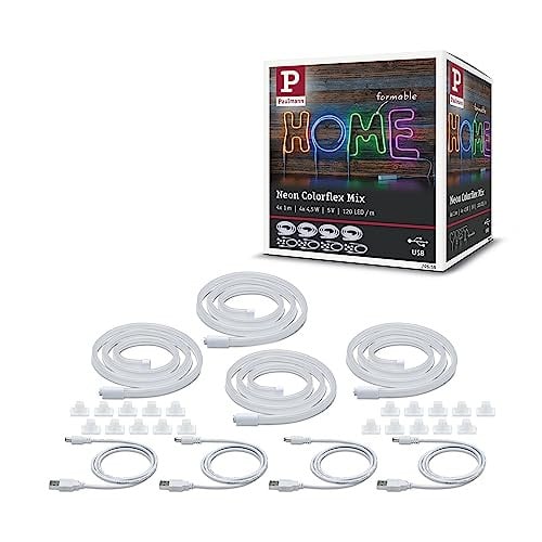 Paulmann Neon Colorflex USB LED-strip set, RGB multicolour, 4 x 1 meter