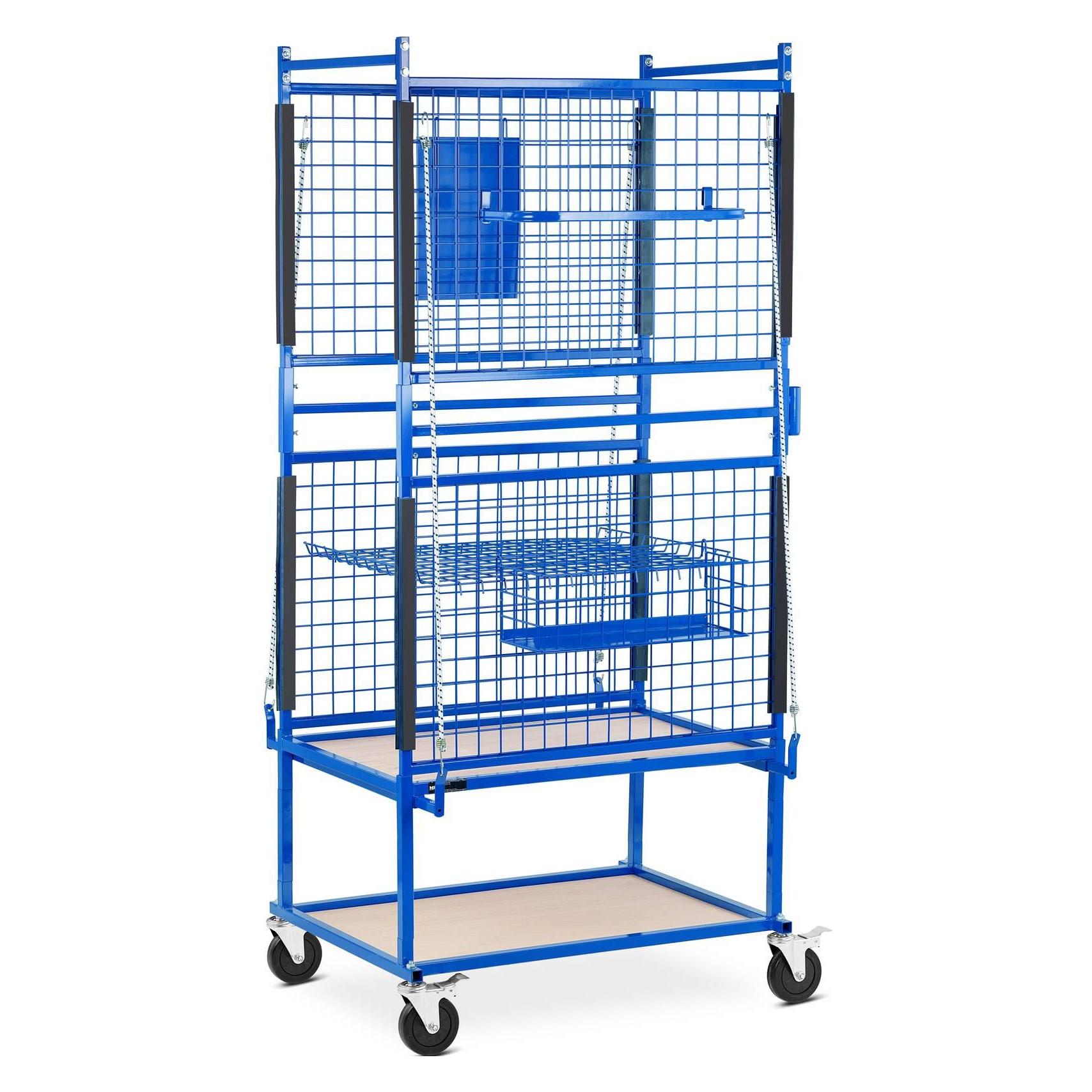 MSW Kfz-Werkstatt-Wagen - für Karosserieteile - 60x90x202 cm 220 kg Ersatzteilwagen (MSW-RPS-500)