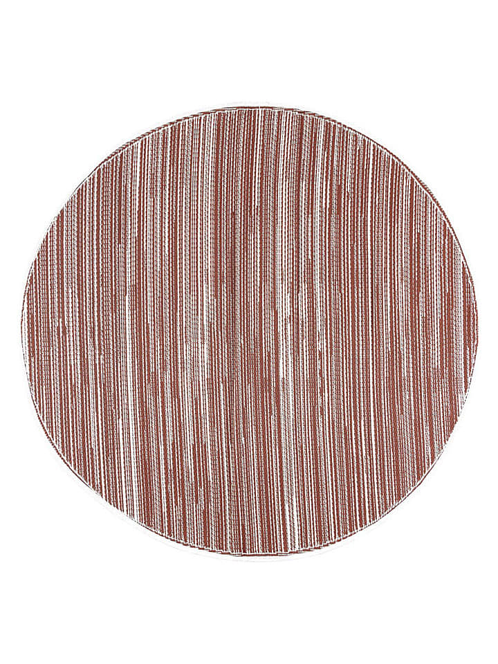 Bizzotto Outdoor-Teppich "Akilah" in Braunrot - Ø 180 cm - onesize