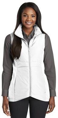 Port Authority L903 Women's Collective Insulated Vest in White size Medium   Polyester
